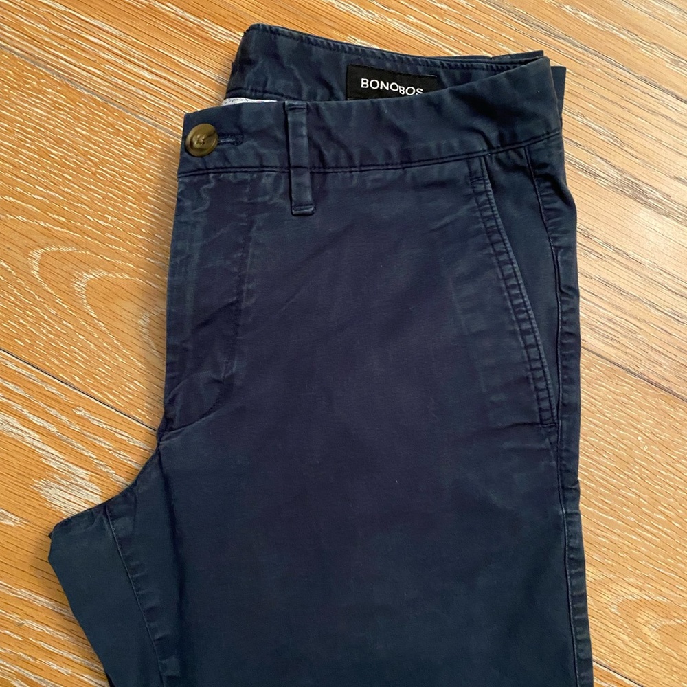 Men’s Bonobos - Navy Stretch Lightweight Chinos, Slim Fit